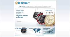 Desktop Screenshot of le-temps.org